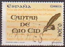 z vendido España 2007 4331 Sello º Cantar del Mio Cid Timbre Espagne Spain Spagna